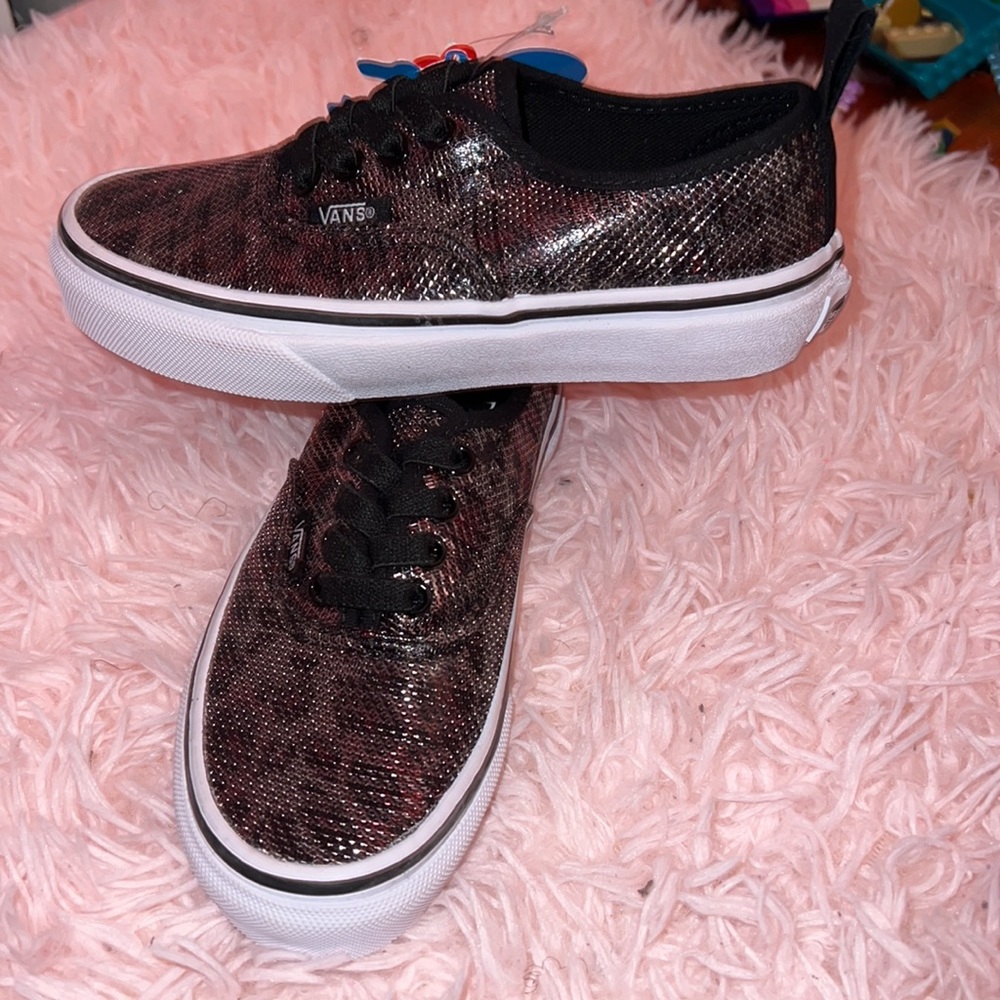 NWT sparkly leopard print vans